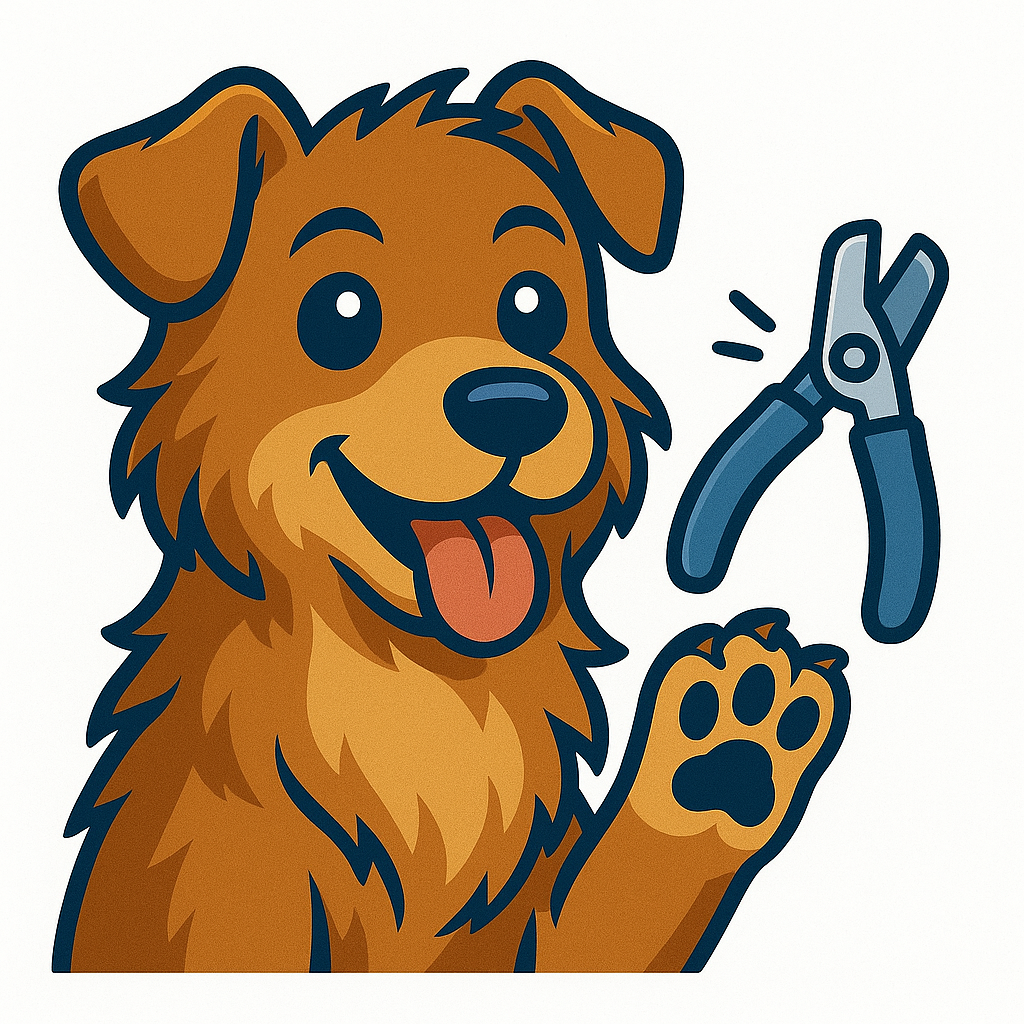 Dog nail clippers illustration